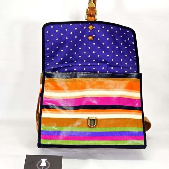 Fossil Women's Multicolored Coated Canvas Messenger Crossbody Bag Medium 1824 - Picture 12 of 16